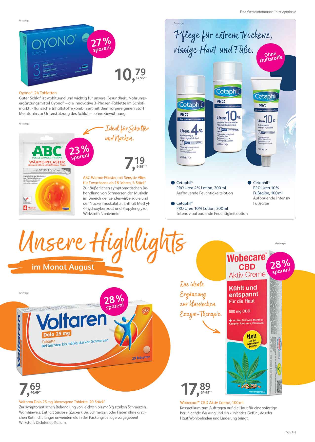 Aktuelle Angebote Seite 3 der Glocken-Apotheke Troisdorf im August 2021 Aktuelle Angebote Seite 3 der Glocken-Apotheke Troisdorf im August 2021